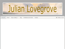 Tablet Screenshot of julianlovegroveart.com